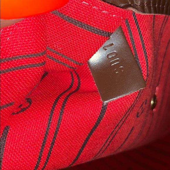 Louie Vuitton Red Leather Tote - Picture 2 of 5